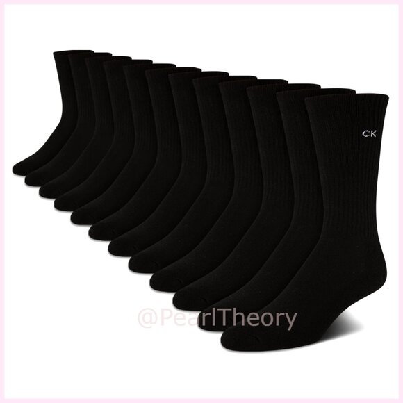 Cushioned Athletic Performance Crew Socks 12-Pack